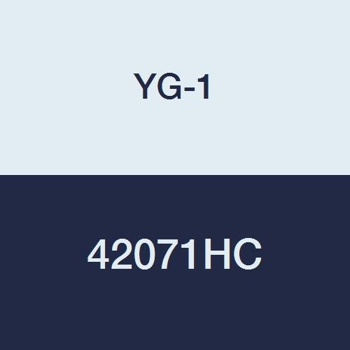 YG-1 42071HC HSS Topu Burun End Mill, 2 Flüt, Genişletilmiş Uzunluk, TiCN Finish, 4 Uzunluk, 1/2