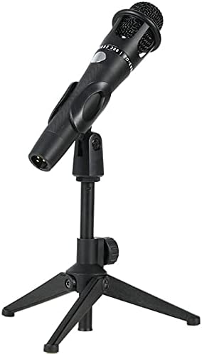 BHVXW Mikrofon masaüstü standı Tripod Mini Taşınabilir Masa Standı Ayarlanabilir mikrofon standı Mikrofon Klip Tutucu Braketi