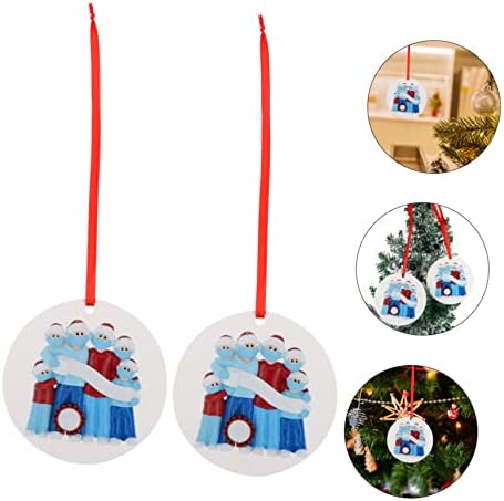 ISMARLAMA 2 adet Noel Ağacı Kolye Doğuş Dekor Ev Dekorasyon Bolsas Navideñas para Noel Survivor Aile Dekor Noel Ağacı askı