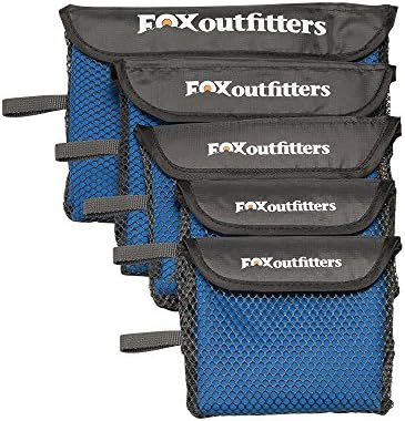 Fox Outfitters Mikrofiber Havlu-Asmak Döngü Snap ile Ultra Kompakt Hızlı Kuru Mikrofiber Kamp ve Seyahat Havlusu. Hafif ve
