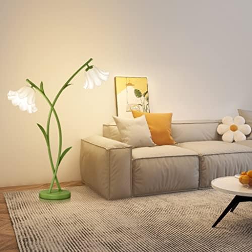 SMLJLQ dikey çiçek zemin lambası yaratıcı oturma odası yatak odası başucu lambası kız başucu lambası Ins ortam ışığı (Renk: