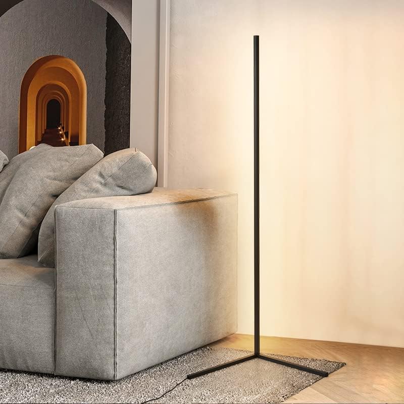 Minimalizm zemin lambası köşe dekorasyon yatak odası için sıcak ışık atmosfer üçgen zemin lambası klasik moda zemin lambası