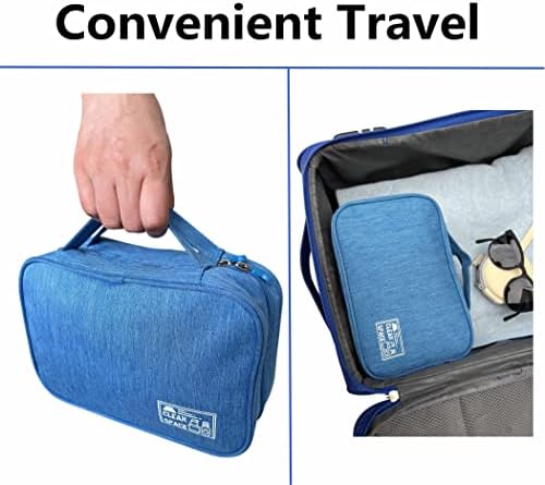 GOKEYTBAY makyaj çantası Seyahat Çantası Asılı Kanca ile Kadınlar ve Erkekler için, suya dayanıklı Tıraş Çantası Tuvalet