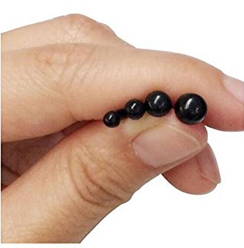 50 ADET Siyah Plastik Mantar Katı Güvenlik Ayı Bebek Zanaat Gözler Boncuk Düğme Toka Dikiş İşçiliği Çan Kukla Peluş Hayvan