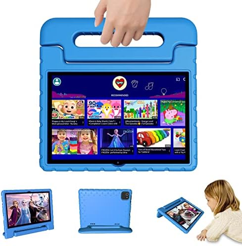 VNEIMQN Çocuk Tableti, Çocuklar için 10 inç Tablet Android 12 Go WiFi 32GB 12 Saat Pil Yürümeye Başlayan Çocuk Tableti, Ebeveyn