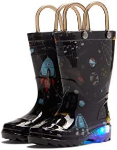 Western Chief Unisex-Çocuk Uzay Macerası Işıklı Su geçirmez Yağmur Botu (Yürümeye Başlayan Çocuk / Küçük Çocuk)