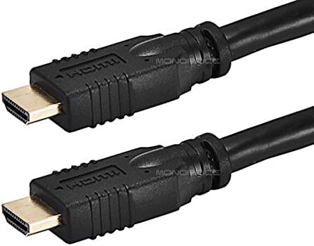 Monoprice Ticari 131ft 24AWG CL2 Standart HDMI Kablosu w/ Dahili Ekolayzır-Siyah