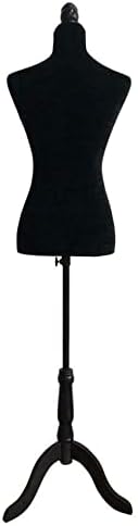 ZEYADA Manken Gövde Siyah Formu Kadın Manken Gövde Ceket Elbise Formu Ekran w / Siyah tripod standı