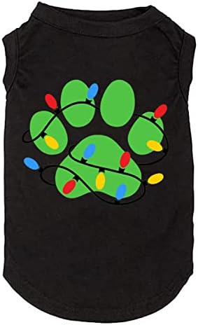 Köpek Merry Christmas Kostümleri Köpek Merry Gömlek Komik Grafik Baskı Yelek Küçük Büyük Köpek Hediye Yavru Noel (Orta, Siyah-2)