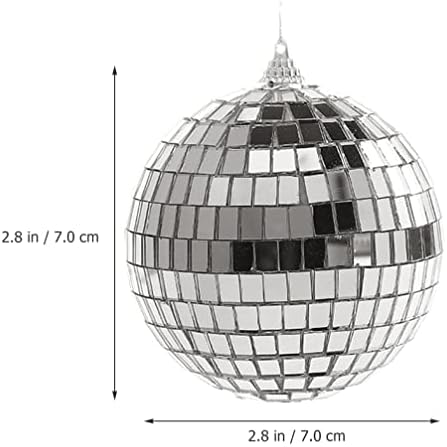 INOOMP 6 adet Yılbaşı Süsleri Mini Disko Topu Parti Süslemeleri Mini Yılbaşı Topu Süsleri Ayna Disko Topları için 2023 Yeni