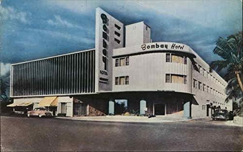 Bombay Otel Miami Beach, Florida FL Orijinal Vintage Kartpostal