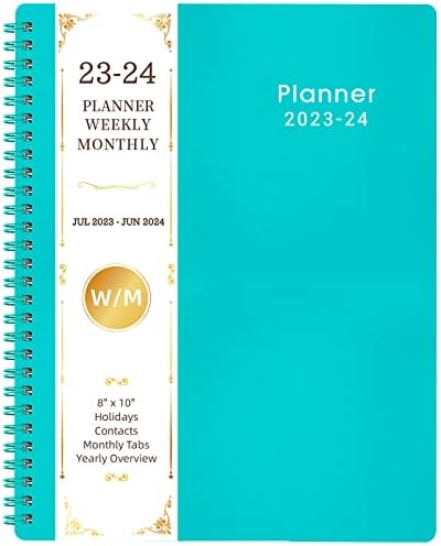 Planlayıcı 2023-2024 - Akademik Planlayıcı 2023-2024, Temmuz 2023-Haziran 2024, 8 x 10, 2023-2024 Aylık Tırnaklı Haftalık