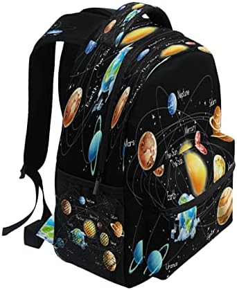 UOYO Sırt Çantaları Uzay Güneş Sistemi okul çantası Öğrenci Bookbag Ayarlanabilir omuz çantaları Laptop Sırt Çantası Seyahat