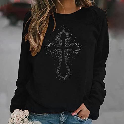 Amikadom Siyah Genç Kızlar Uzun Kollu Kıyafetler Hıristiyan Kıyafetler Kazak Ekip Boyun Rahat İnce Termal Kıyafetler 3Y S