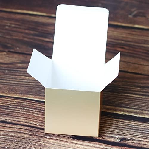 NEWSNOW Şeker Hediye Kutusu Parti Kutusu 50 paket 3x3x3 inç, Küçük Kağıt hediye kutuları Hediye Kutuları Gelin Duş Yıldönümü