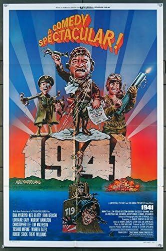 1941 (1979) Film Afişi Orijinal ABD Tek Sayfalık 27x41 Katlanmış JOHN BELUSHİ DAN AYKROYD WİLLİAMS'A DAVRAN LORRAİNE GARY
