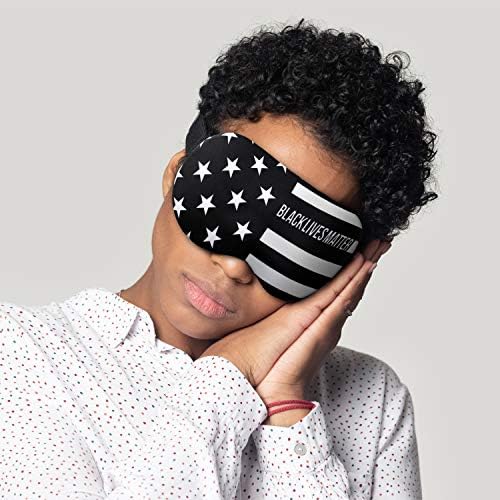 Uyku Maskesi Gözler Kapak Karartma BLM Amerika Bayrağı Maskesi Adam Kadın için Uyku maskesi %100 % Yumuşak Pamuk Gece Göz