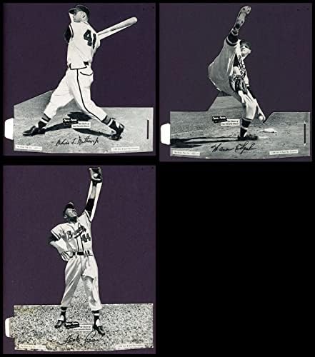 1955 Braves Sivri ve Açıklıklı Kalıp Kesimleri Kısmi Komple Set (Beyzbol Seti) VG