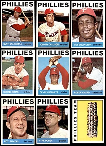 1964 Topps Philadelphia Phillies Takım Setine Yakın Philadelphia Phillies (Set) ESKİ Phillies