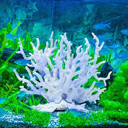 BLLREMIPSUR 2 ADET Akvaryum Mercan Süs, Mavi Pembe Mercan Resif Dekor, Yapay Bitkiler Balık Tankı Süslemeleri