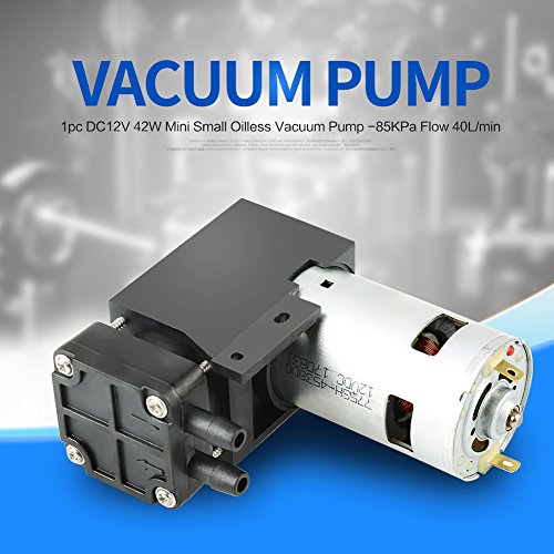 Mini Vakum Pompası,12v DC Yüksek Basınçlı Hava Vakum Pompası,yağsız yağlama malzemesi, emme kapasitesi 40L/ dak,Kozmetik