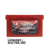 ROMGame 32 Bit El Konsolu video oyunu Kartuş Kart Avatar Efsanesi Aabd Eng/Fra / Deu Dil Ab Versiyonu Kırmızı kabuk