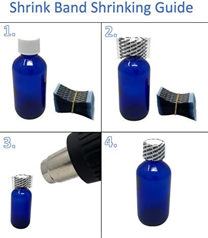 kozmetik Kavanozları, Plastik Kavanozlar, Baharat Kavanozları ve Daha Fazlası için 105 x 28 mm Şeffaf Delikli Shrink Bant.