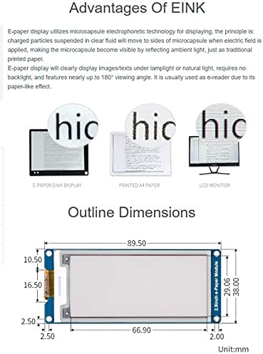 waveshare 2.9 inç e-kağıt Ekran Modülü Ahududu Pi için 4B/3B+/3B/2B/Sıfır/Sıfır W/PİZero 2 W/WH/Jetson Nano/forArdui/Nucleo,