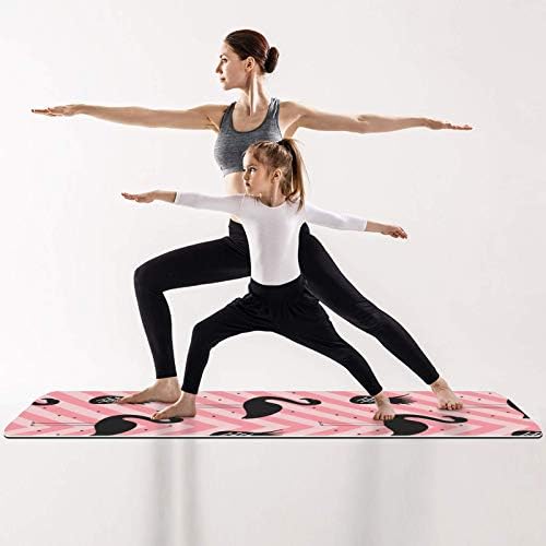 LEVEIS Yoga Mat Flamingo kalın kaymaz egzersiz egzersiz paspaslar ev jimnastik salonu kat seyahat için