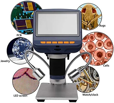 XXXDXDP 220X Masaüstü Elektronik Dijital Stereo Mikroskop Lehimleme Tamir 4.3 inç Ekran ile led ışık
