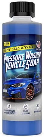 MİSYON OTOMOTİV Konsantre Basınçlı Yıkama Araba Yıkama Sabunu Araç Temizliği için 8oz 12 Galon Yapar - ABD'de üretilmiştir