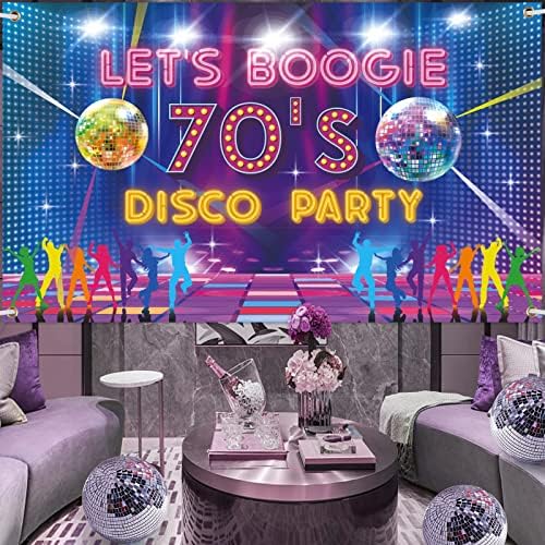70'lerin Disko Partisi Afiş Arka Planı 70'lerin Disko Partisi Süslemeleri Boogie Komik Disko Partisi Dekoru Disko Teması
