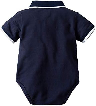 Bebek Erkek Beyefendi Kıyafet Takım Elbise Bebek Erkek kısa pantolon seti Kısa Kollu Romper Gömlek + Askı Pantolon + papyon