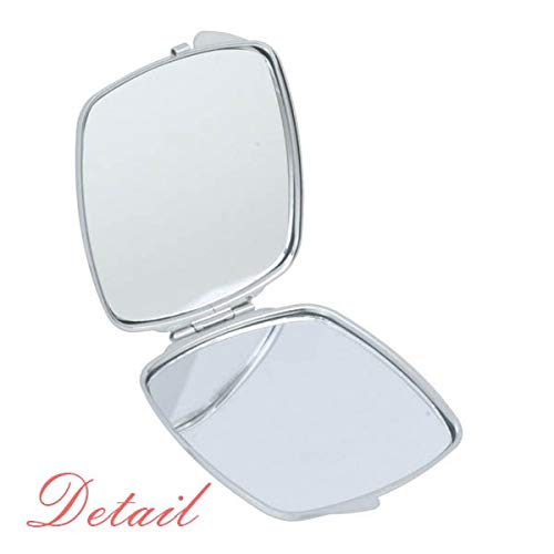 Yerel Japon Sun Rise Art Deco Hediye Moda Ayna Taşınabilir Kompakt Cep Makyaj Aynası Çift Taraflı Cam