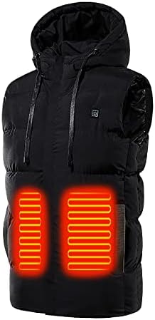 ayaso Elektrikli Hafif ısıtmalı Yelek Erkekler Kadınlar için,Paten ısıtmalı Ceket / Kazak / termal iç çamaşır Pil Kapşonlu