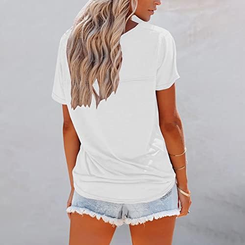 Kadınlar için yaz Üstleri Gevşek Fit Yuvarlak Boyun T-Shirt Karahindiba Baskı Sevimli Üst Tunik Gömlek Yumuşak Streç Temel
