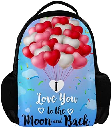 VBFOFBV Kadınlar için Sırt Çantası Sırt Çantası Laptop Sırt Çantası Seyahat Rahat Çanta, seni Seviyorum Kalp Balon