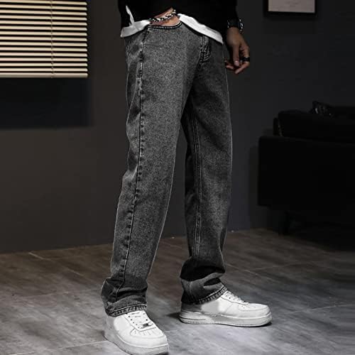 MIASHUI Havzası ve Aralığı Erkek Erkek Sonbahar Kış Rahat Pantolon Spor cepli pantolon Moda Kot Uzun Pantolon 6 Köpük