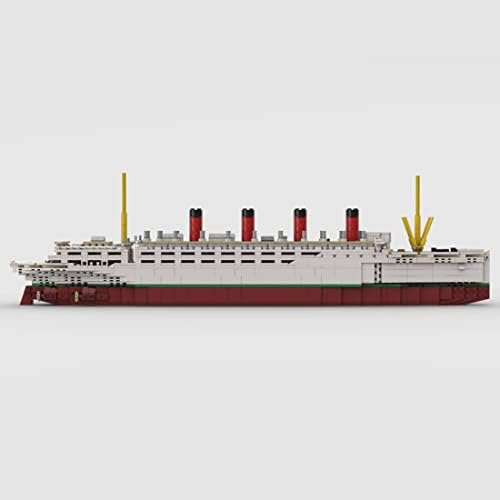 1/400 1871 Adet RMS Mauretania Büyük Yapı Taşları Vapur Seti, Gemi Vapur Tuğla DIY Yapı Seti, yetişkin Koleksiyon Model Gemi