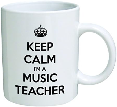 Komik Kupa - Sakin Ol Ben bir Müzik Öğretmeniyim-11 OZ Kahve Kupaları-İlham verici hediyeler ve alaycılık-TM tutmak için