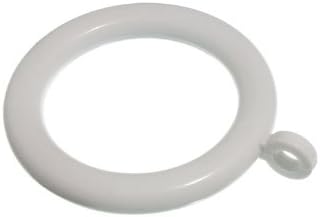 Beyaz Plastik Perde Direği Çubuk Halkası 37Mm Id Od 52Mm 6'lı Paket