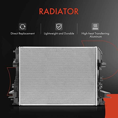 A-Ram ile Uyumlu Birinci Sınıf Motor Soğutucu Radyatör Tertibatı 1500, 2500, 3500, 4500, 5500, 2014-2018, 1500 Klasik 2019,