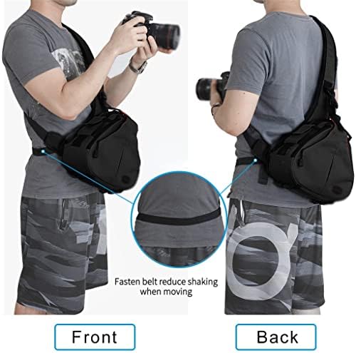 YEBDD DSLR kamera çantaları Profesyonel omuzdan askili çanta ile yağmur kılıfı SLR Lens Tripod Erkekler için Açık Seyahat