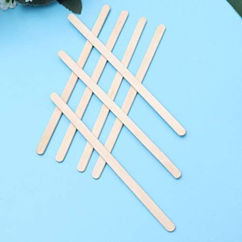 ODEROL LİANXİAO-100 adet Ahşap mum çubuklar Ahşap Balmumu spatula Epilasyon Kaş cila aplikatörü Çubukları