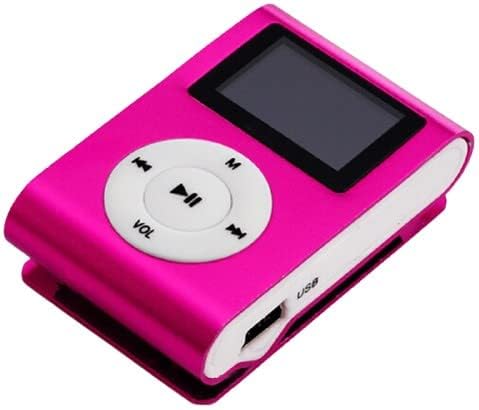 Taşınabilir MP3 Çalar Mini Klip MP3 Çalar Su Geçirmez Spor Mp3 Müzik Çalar Walkman Lettore Mp3 (Pembe)