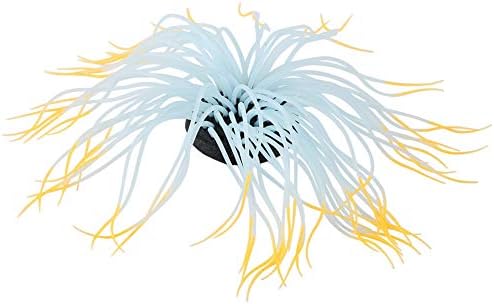 Pssopp Simülasyon Silikon Aydınlık Deniz Anemon Süs Yapay Mercan Bitki Çevre Dostu Simülasyon Deniz Anemon Akvaryum Balık