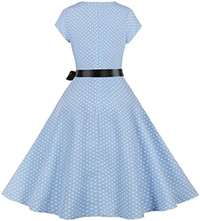 Kadın Vintage Kokteyl Elbisesi 1950s Retro Kokteyl Kolsuz Salıncak Parti Elbise Şişman Bayanlar için Elbiseler