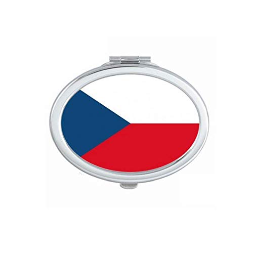Çek Cumhuriyeti ulusal bayrak Avrupa ülke ayna taşınabilir kat el makyaj çift taraflı gözlük