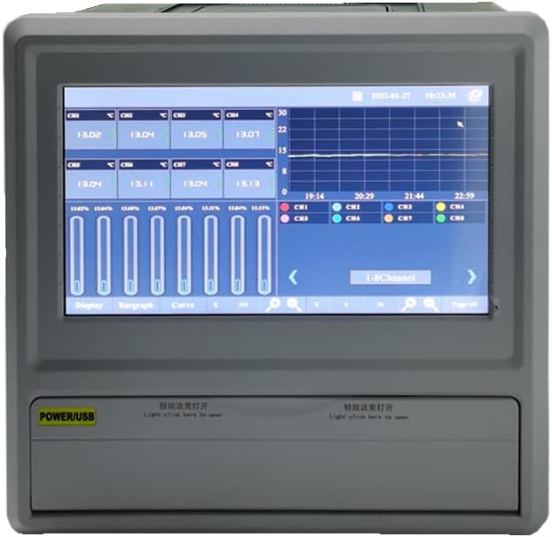 CKT1000-32 Çok Kanallı Sıcaklık Kaydedici Kağıtsız Kaydedici 32 Kanallı 10 inç Dokunmatik Ekran