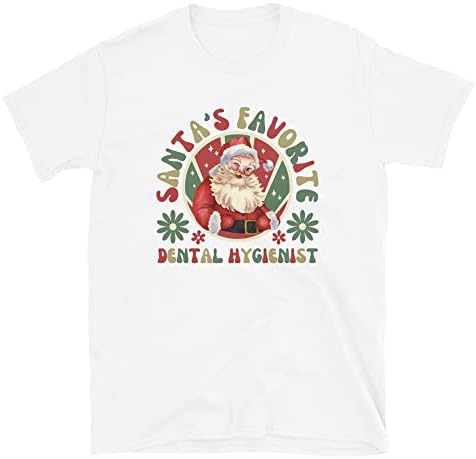 Diş Hijyenist Hediyeler, Diş Noel Gömlek, Santas Favori Diş Hijyenist Tshirt